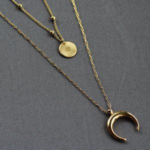 Necklace «AUTHENTICITY» / 100% stainless steel / gold version